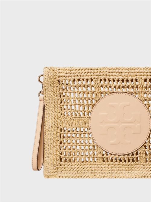 Pochette Ella in rafia lavorata all'uncinetto TORY BURCH | 183254254